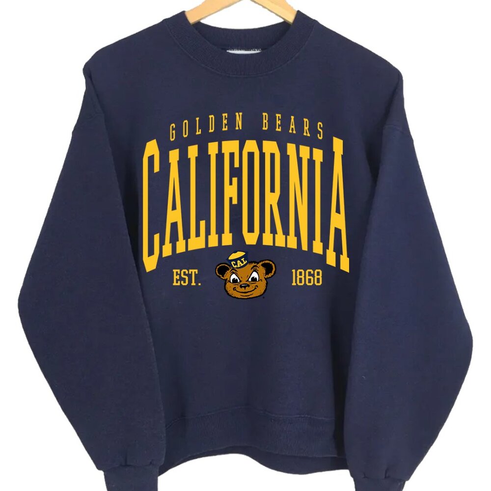 NCAA  California Golden Bears Varsity Teams Shirt Sweatshirt Retro Sweater